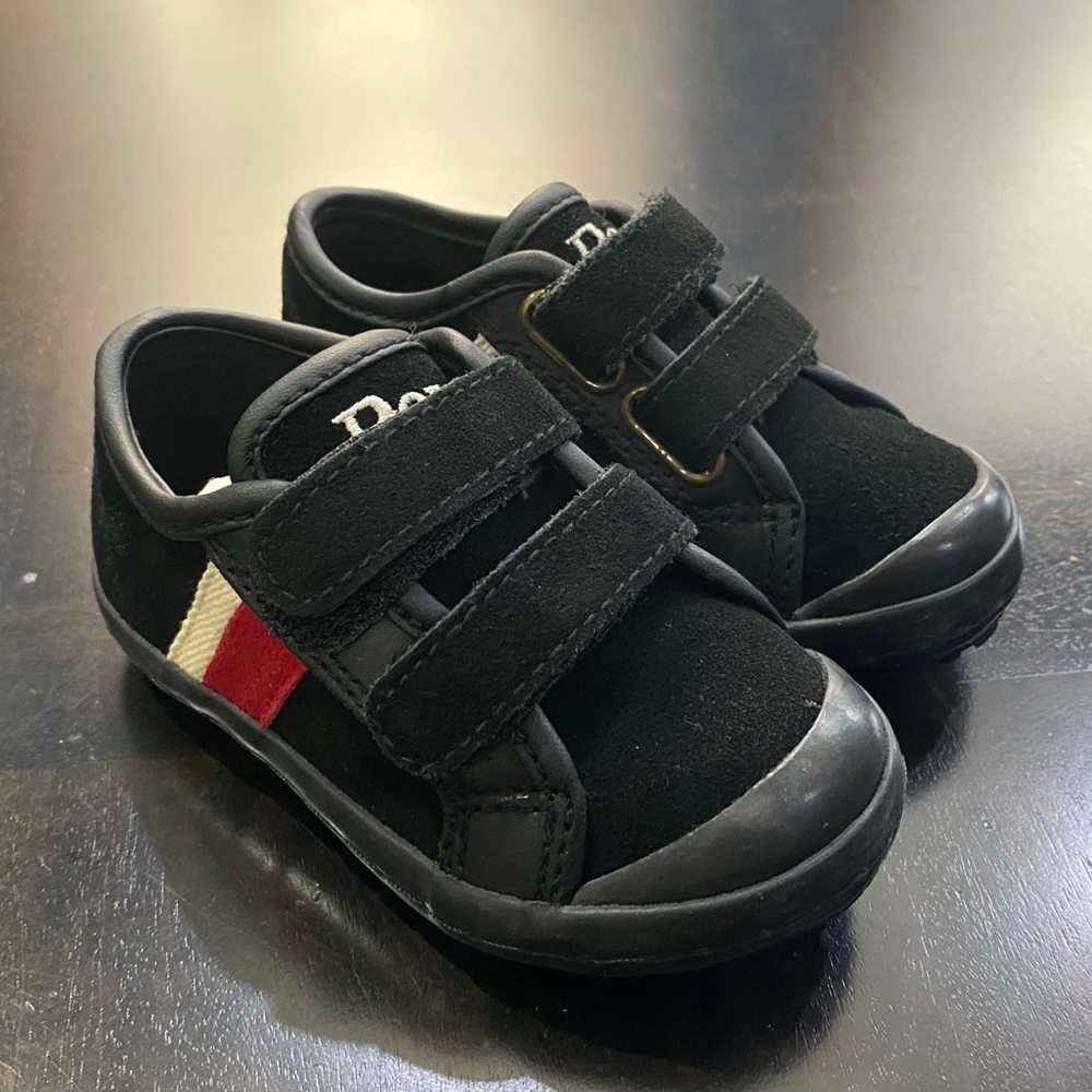 Polo Ralph Lauren Preschool Shoes Black Derek Low